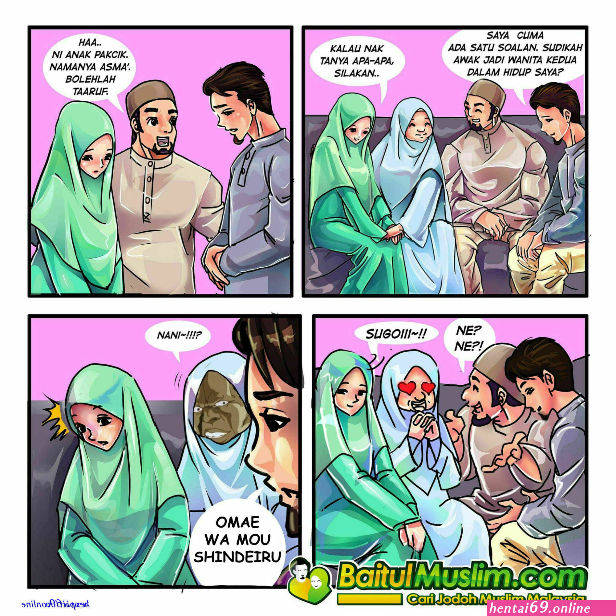 Komic hintai jilbab