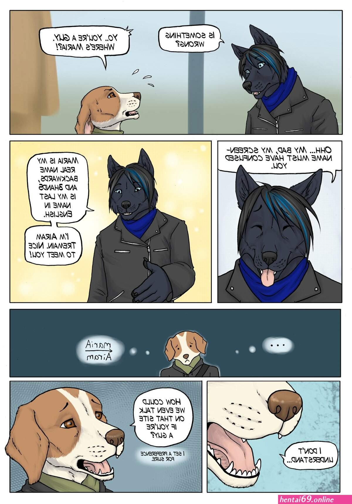 Furry bl comic