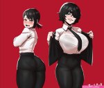 higashiyama kobeni and himeno chainsaw man drawn by aestheticc-meme
