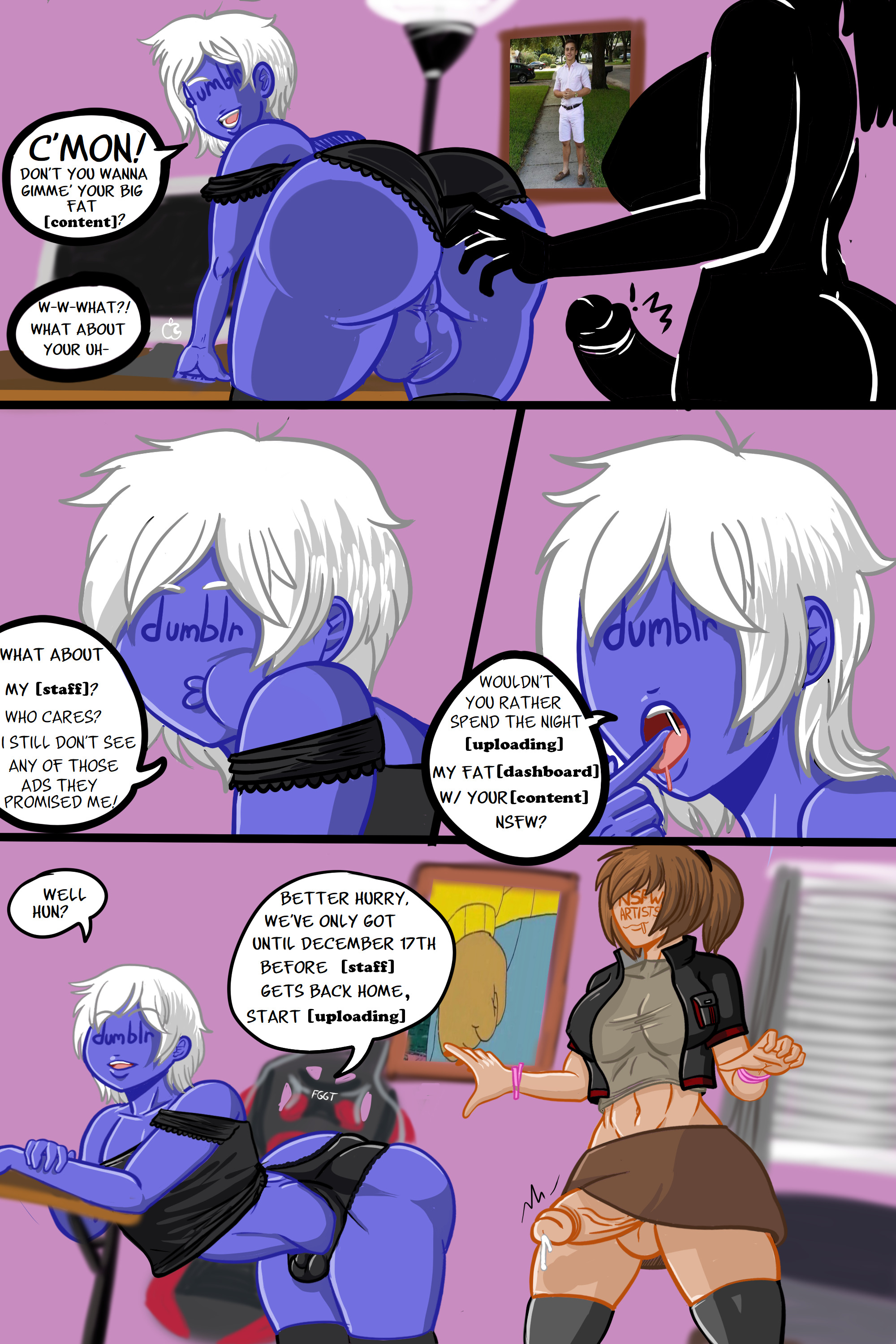 Futa on male comic porn