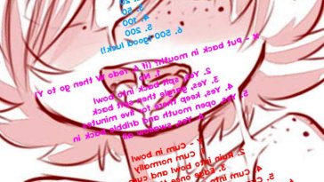 Hentai sticky finger lick cum