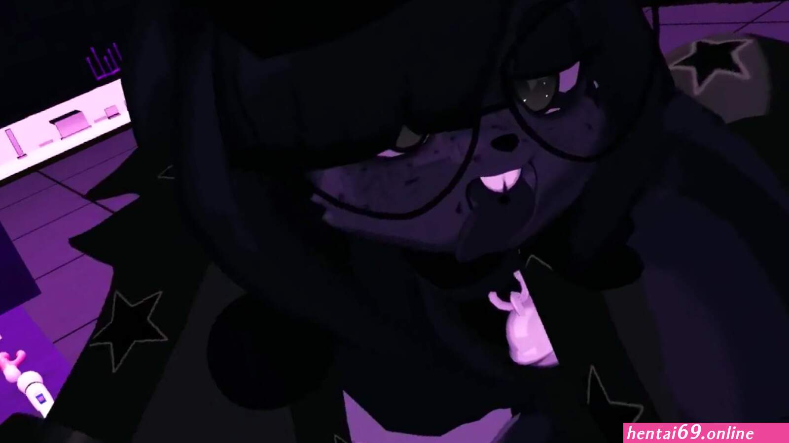 Bonnie riding a tentacle