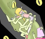 Girl caught and tickled by a monster by GalaxyTK on DeviantArt