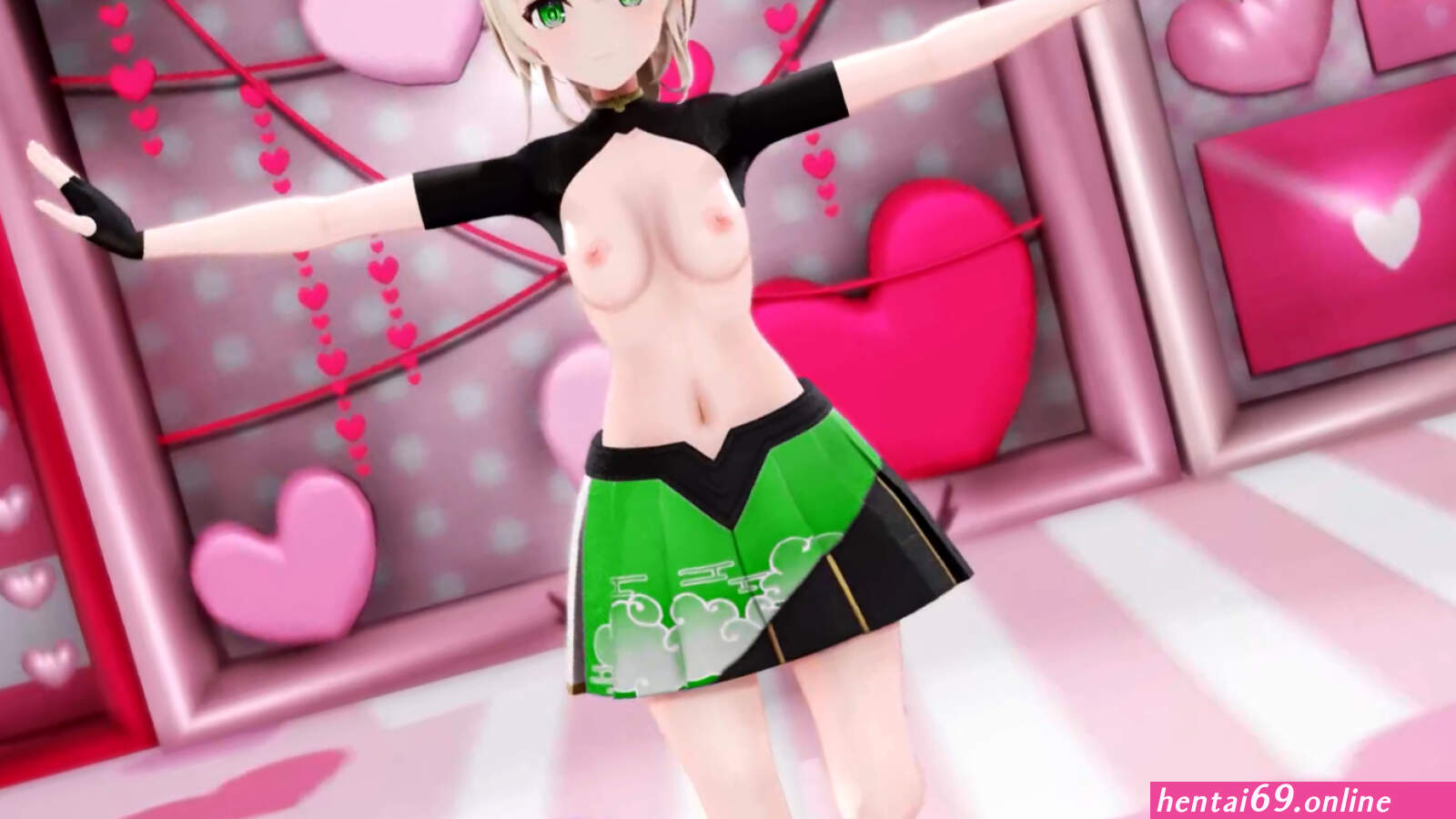 Kazama Iroha Hentai Undress Dance Lap Tap Love MMD 3D HoloLive Samurai Girl