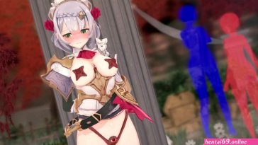 Noelle parasitized by a tentacle suit