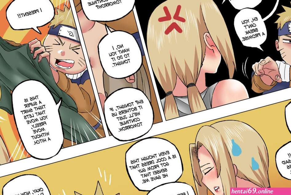 Hentai manga panel of tsunade in english