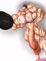 Tmgf on X: Commission to AdletoArt. futa muscle