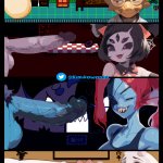 Kimiko on X: lets debate about dick sizes! futanari hentai undertale toriel alphys asriel muffet undyne