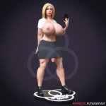 Futanari Selfie Printable Ready Sculpture STL File for Cults